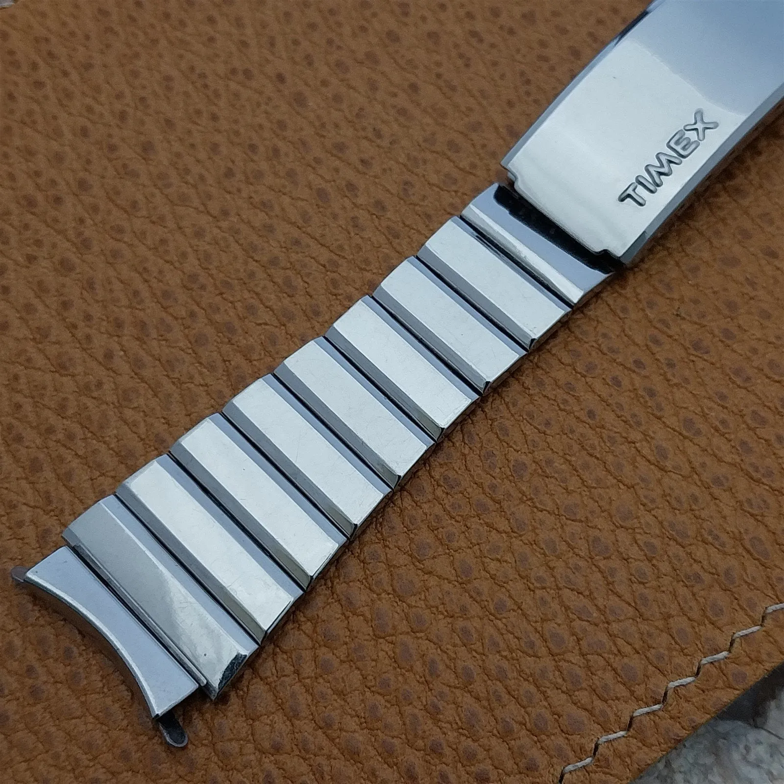 1970s Timex Stainless Steel 19mm Classic nos Unused Vintage Watch Band