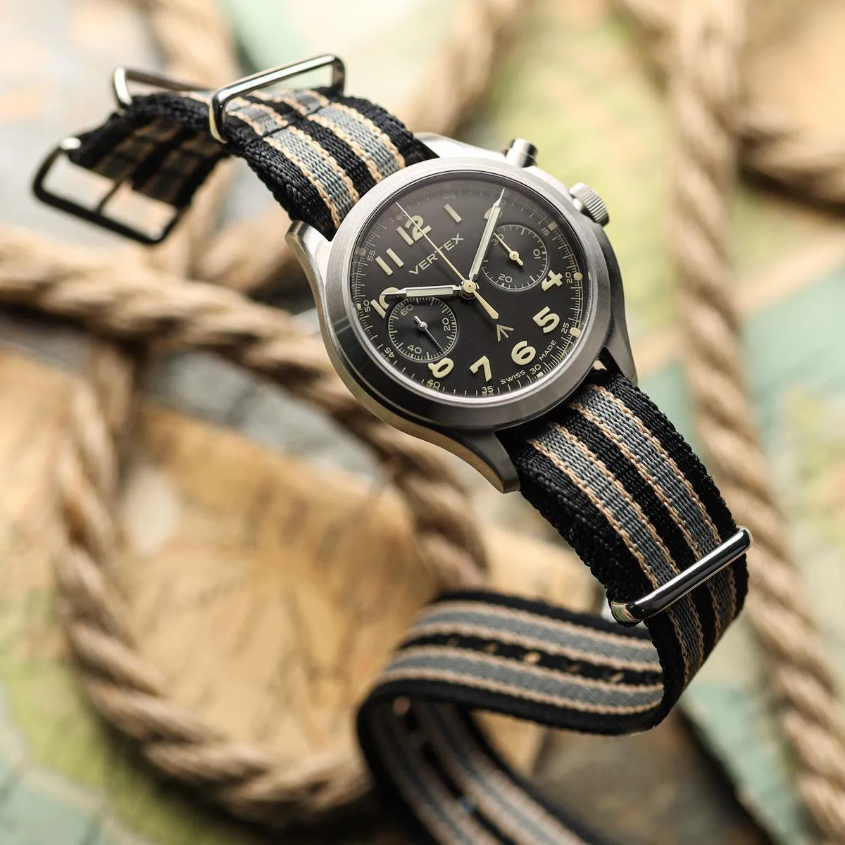 1973 British Military Watch Strap: APEX - Tiger Bond