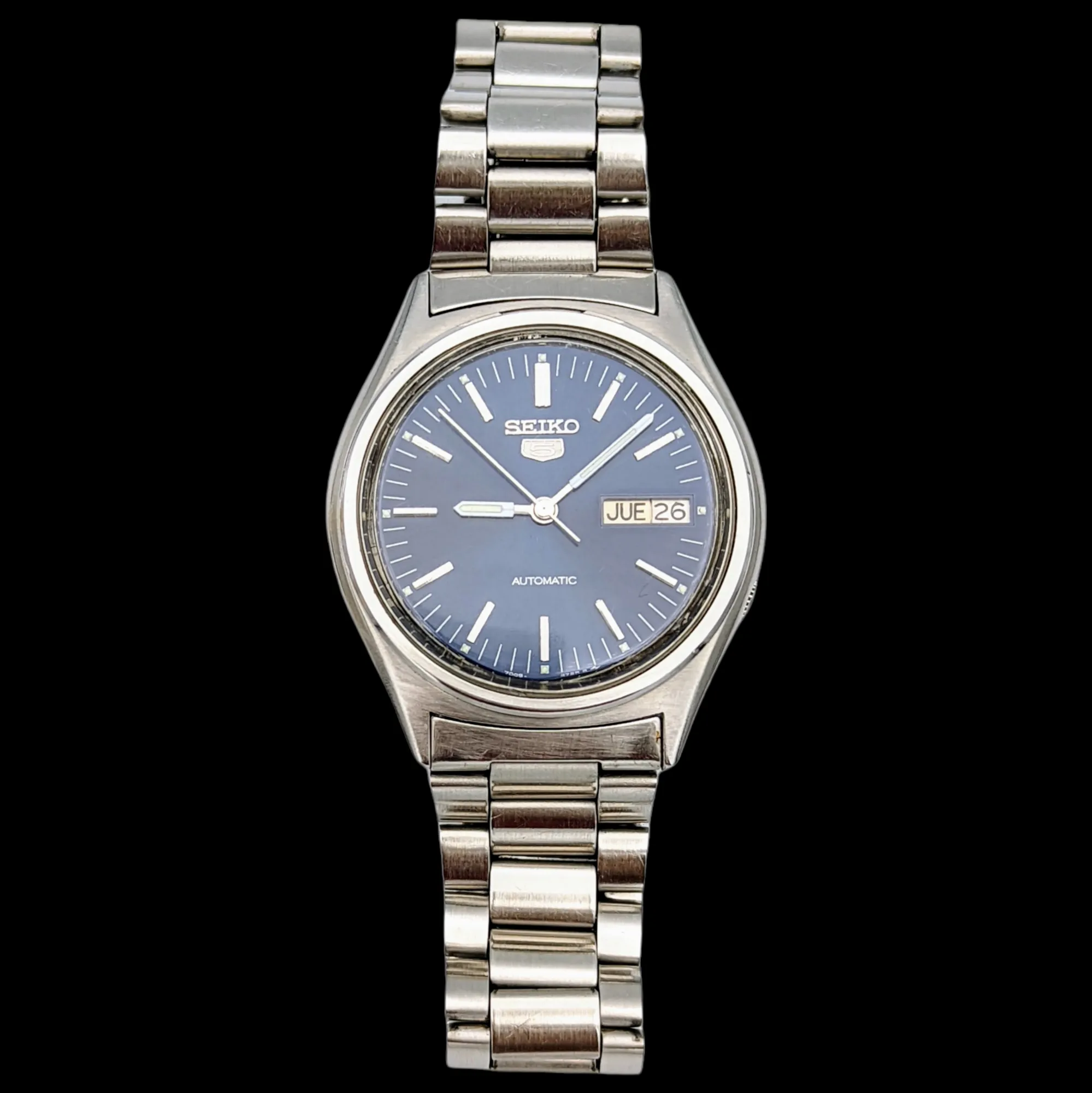 1985 SEIKO 5 Automatic Watch Day/Date Indicator