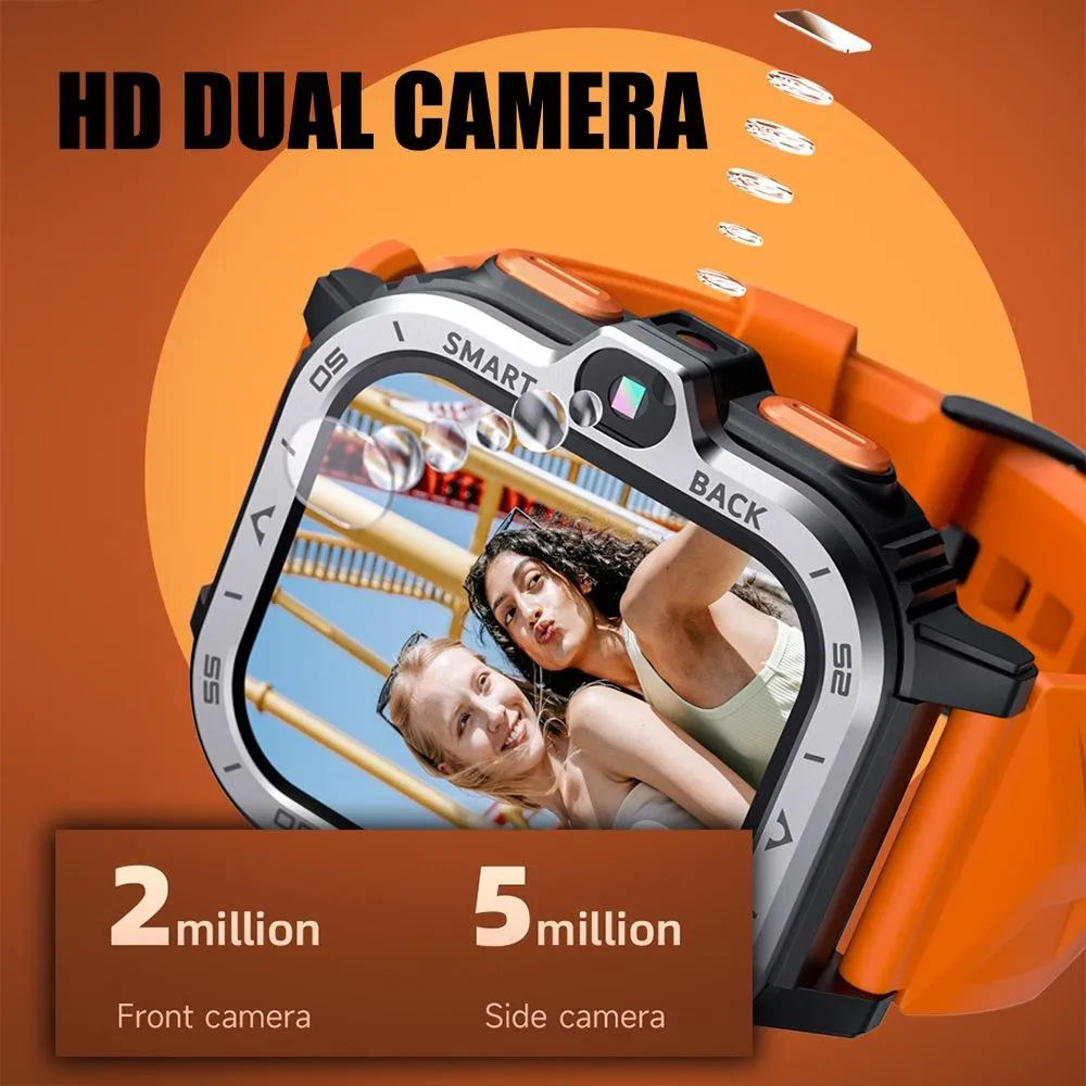 2.02 Inch Android 8.1 Full Network Wifi Card Bluetooth Smart Watch