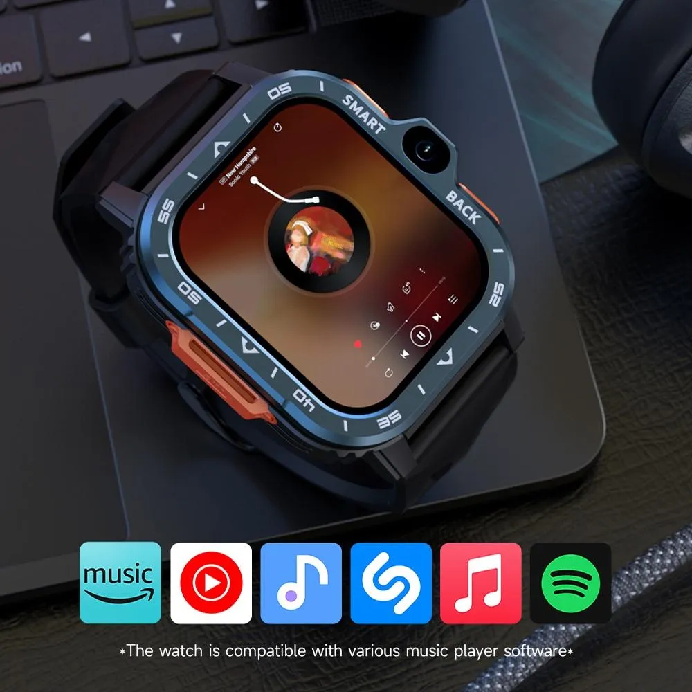 2.02 Inch Android 8.1 Full Network Wifi Card Bluetooth Smart Watch