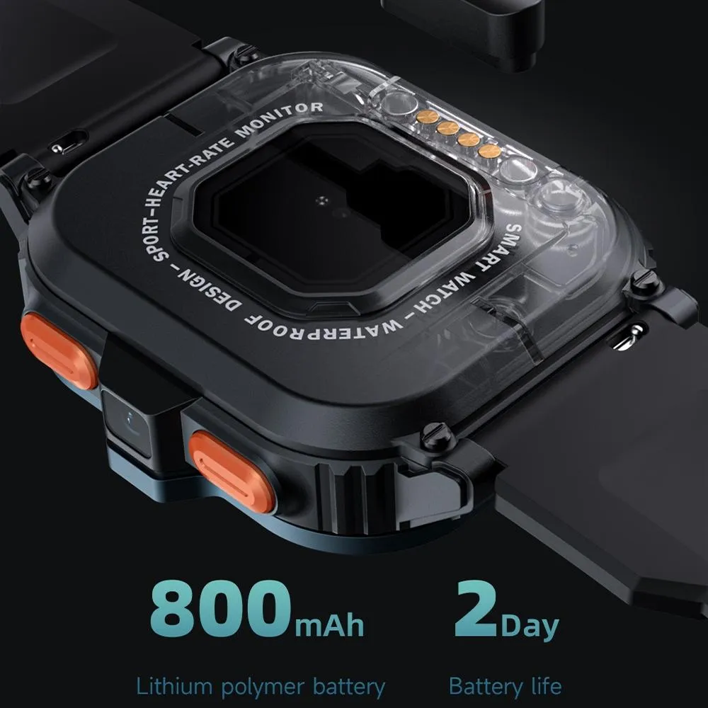 2.02 Inch Android 8.1 Full Network Wifi Card Bluetooth Smart Watch
