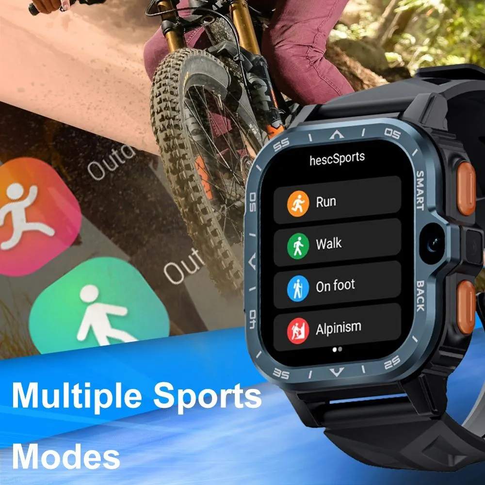 2.02 Inch Android 8.1 Full Network Wifi Card Bluetooth Smart Watch