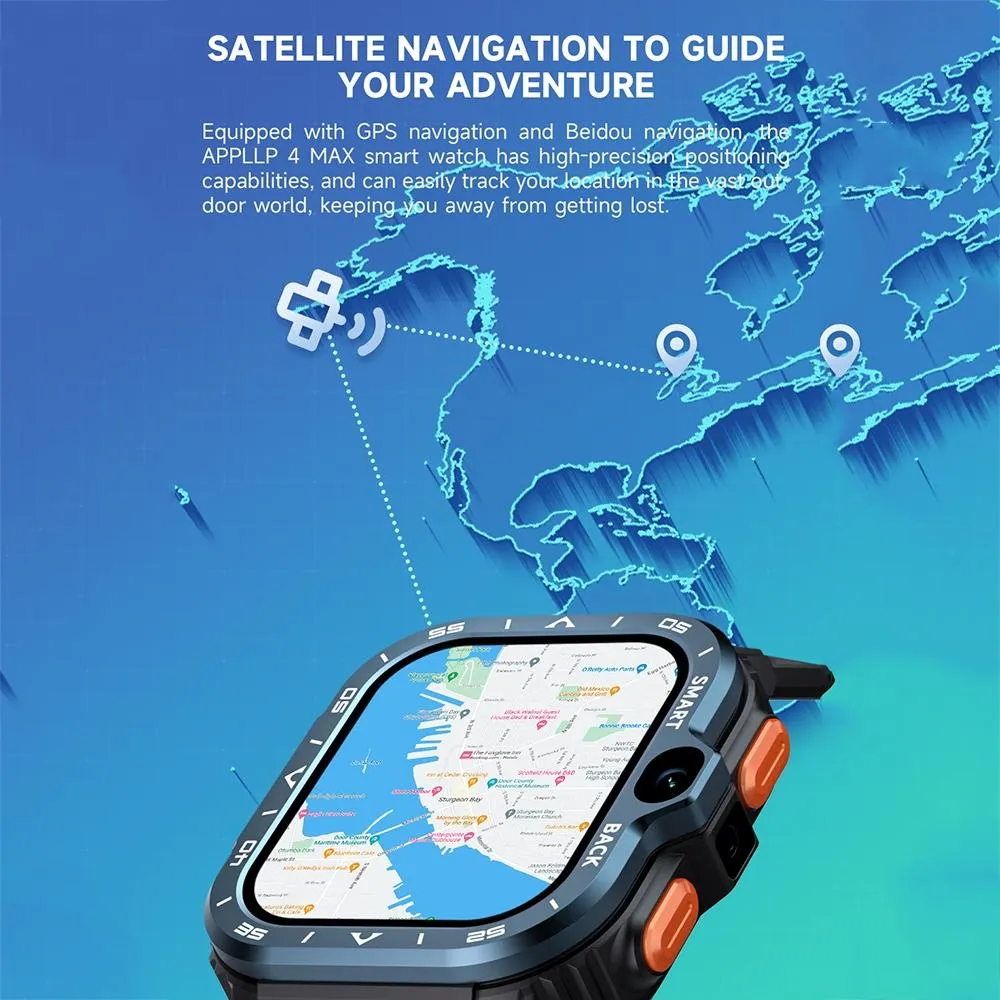 2.02 Inch Android 8.1 Full Network Wifi Card Bluetooth Smart Watch