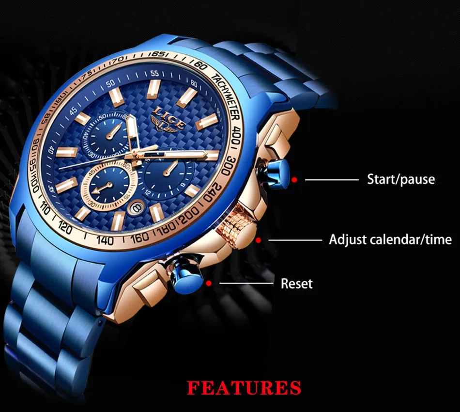 2020 New Fashion Blue Watch,Mens Watches