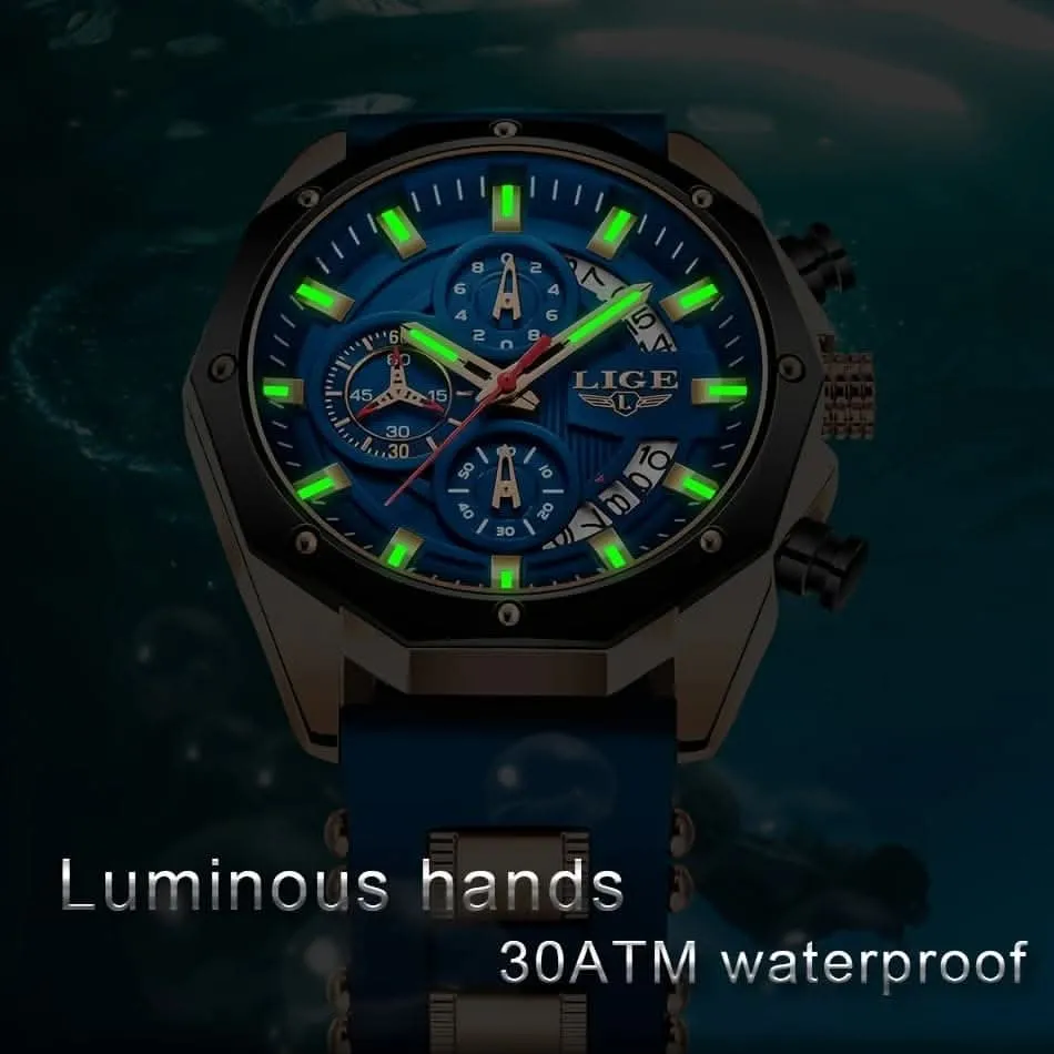 2024 Premium Classic Men's Chronograph Watch – Luminous, Waterproof, Casual