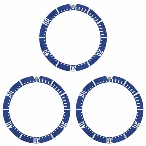 3 BEZEL INSERT FOR OMEGA SEAMASTER PROFESSIONAL CHRONOGRAPH WATCH BLUE SWISS