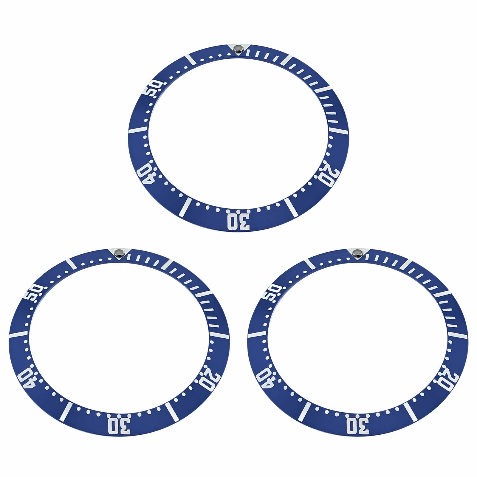 3 BEZEL INSERT FOR OMEGA SEAMASTER PROFESSIONAL CHRONOGRAPH WATCH BLUE SWISS