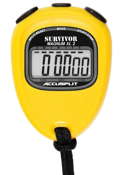 ACCUSPLIT SX Survivor Series Stopwatch with Yellow Case