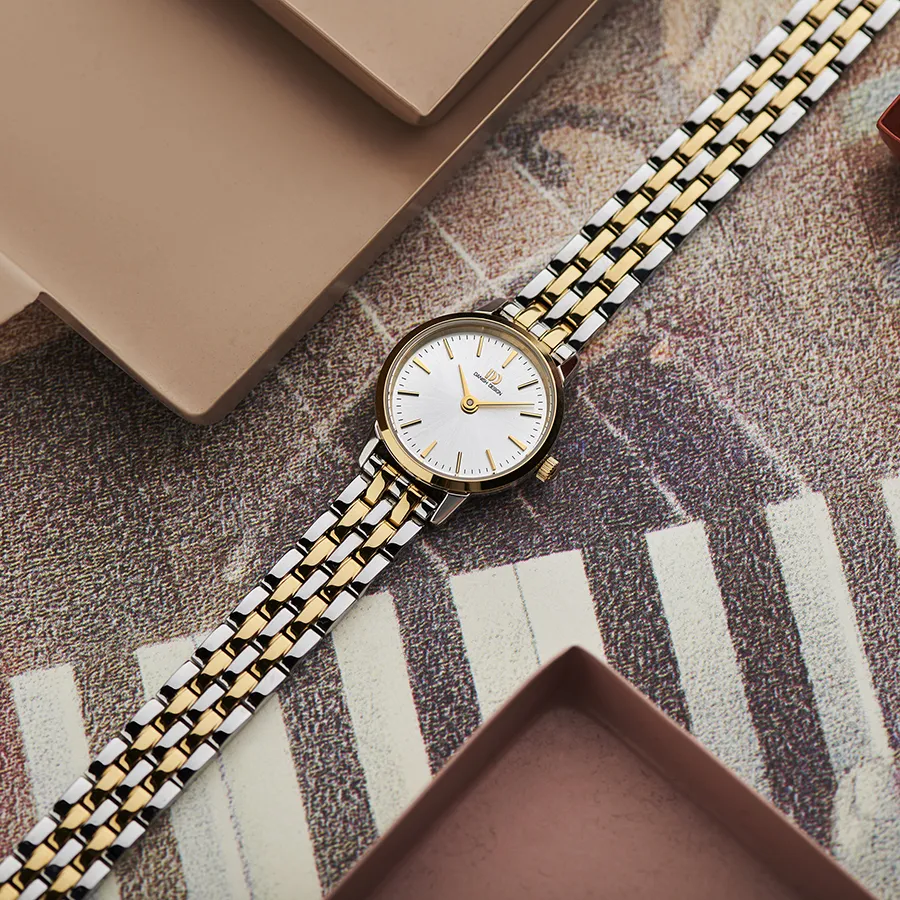 Akilia Mini Link Two-Tone Gold