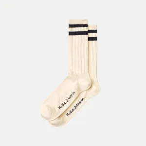 Amundsson Sport Socks (Off White   Navy)