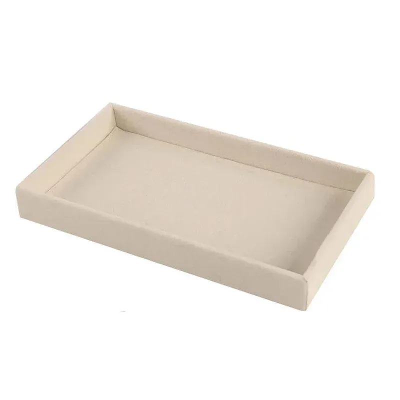 Anyhouz Jewelry Storage Beige Design B Display Tray Drawer Storage Jewellery Holder For Ring Earrings Necklace Bracelet