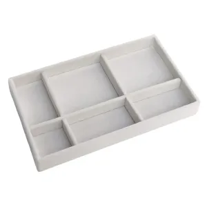 Anyhouz Jewelry Storage Grey Design D Display Tray Drawer Storage Jewellery Holder For Ring Earrings Necklace Bracelet