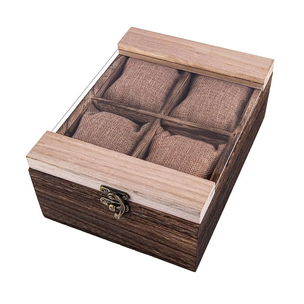 Armano Wooden Boho Watch Box Organizer 4-8 Slots