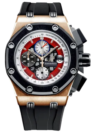 Audemars Piguet Royal Oak Offshore Rubens Barrichello 18K Rose Gold & Ceramic Man's Watch
