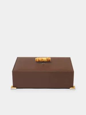 Bamboo Leather Jewellery Box