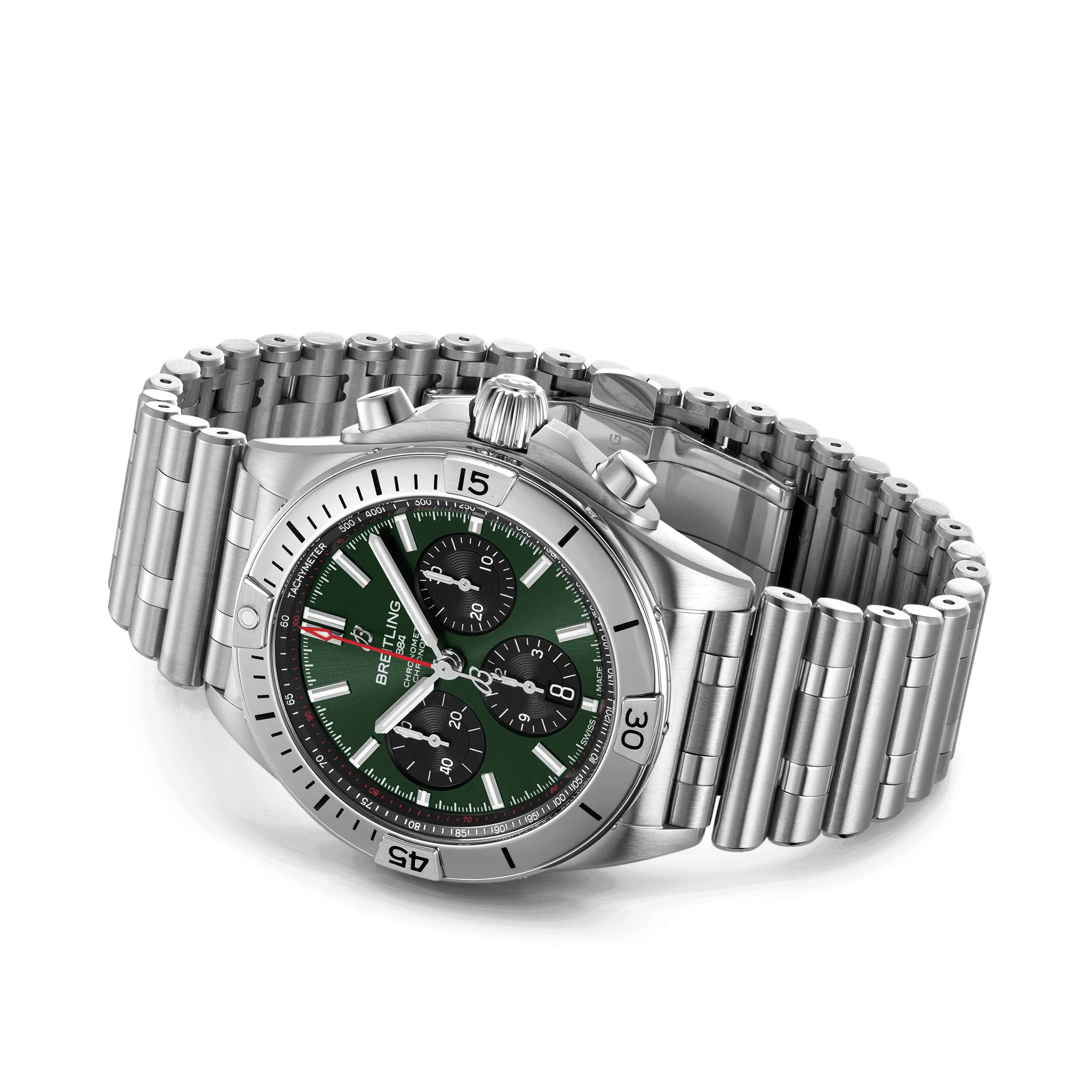 Breitling Chronomat B01 Chronograph 42 Watch with Stainless Steel Bracelet