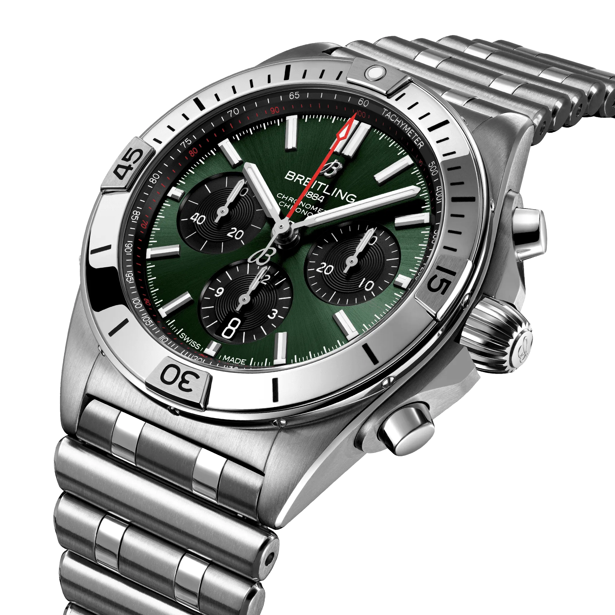 Breitling Chronomat B01 Chronograph 42 Watch with Stainless Steel Bracelet