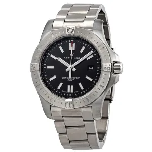 Breitling Chronomat Colt Automatic Chronometer Black Dial Men's 44 mm Watch A17388101B1A1