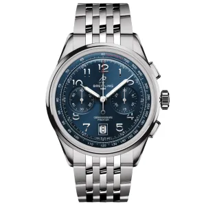Breitling Premier B01 Chronograph 42mm Blue Dial Automatic Gents Watch AB0145171C1A1
