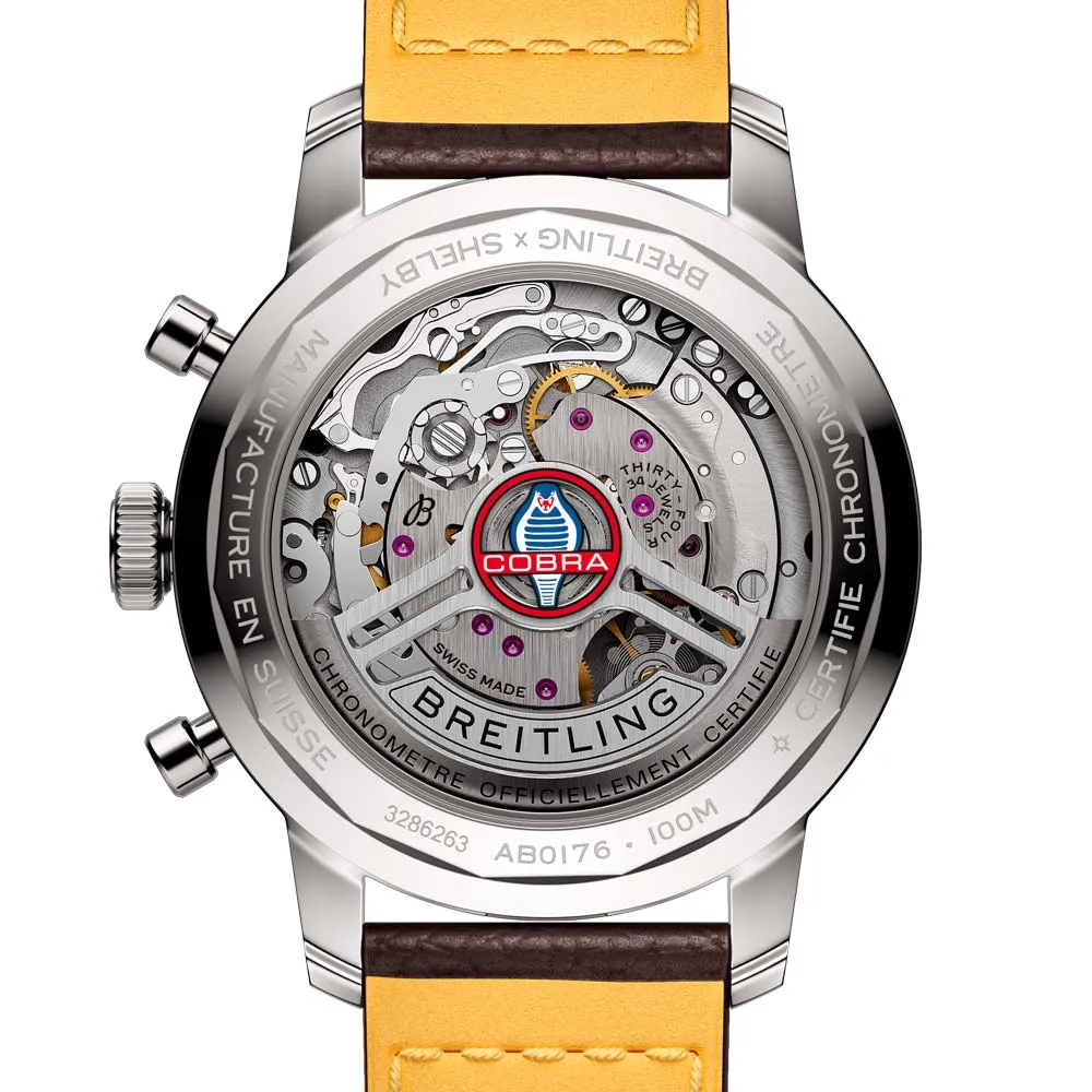 Breitling Top Time B01 Shelby Cobra 41mm Blue Dial Automatic Chronograph Gents Watch AB01763A1C1X1