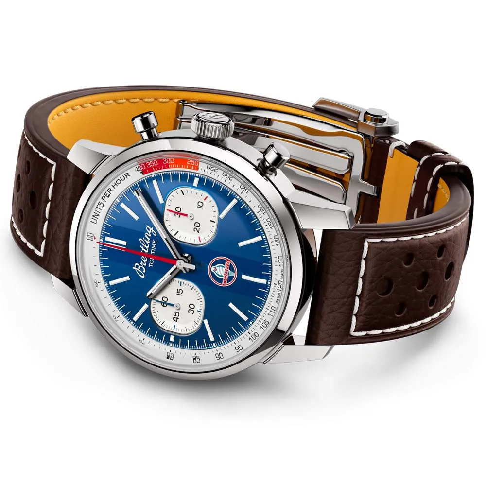 Breitling Top Time B01 Shelby Cobra 41mm Blue Dial Automatic Chronograph Gents Watch AB01763A1C1X1
