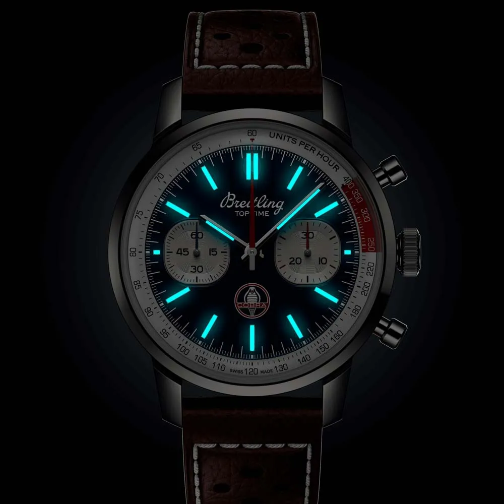 Breitling Top Time B01 Shelby Cobra 41mm Blue Dial Automatic Chronograph Gents Watch AB01763A1C1X1