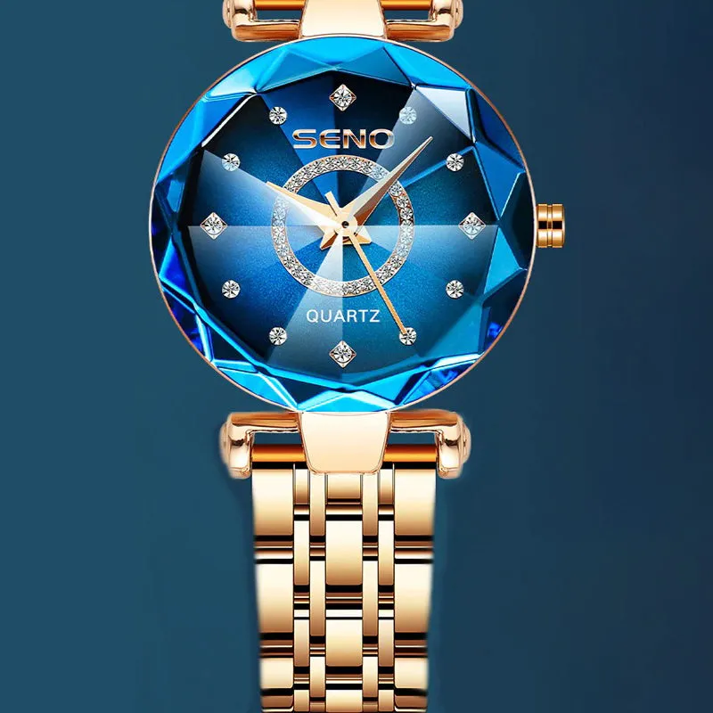 Bright Multi-Surface Sun Pattern Gradient Dial Quartz Watches