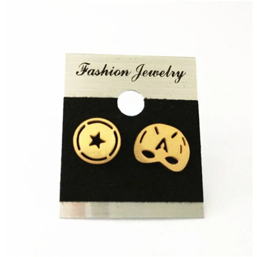 Captain America Mask Shield Logo Combination Stud