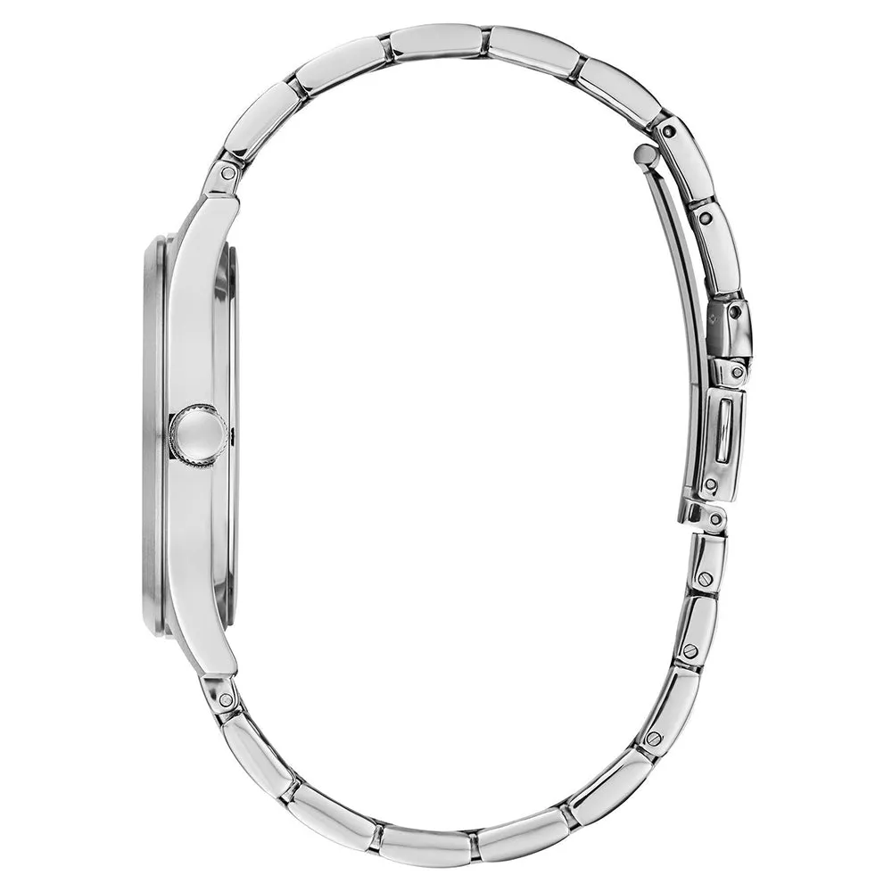 Caravelle Sport Womens Silver Tone Bracelet Band Silver Tone Quartz Dial Watch - 43L212
