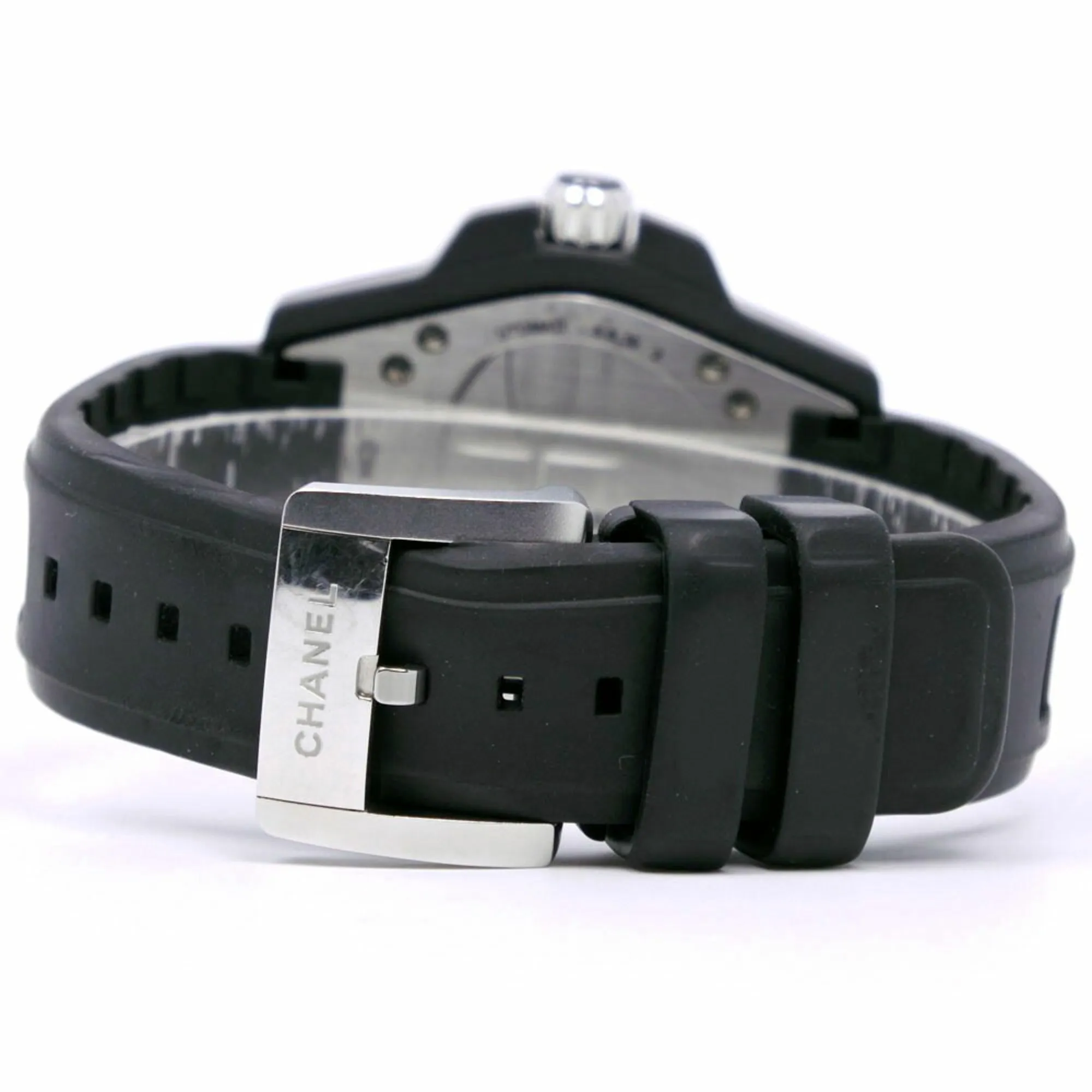 Chanel J12 Watch Marine H2558 Ceramic x Rubber Black Automatic Men's Dial