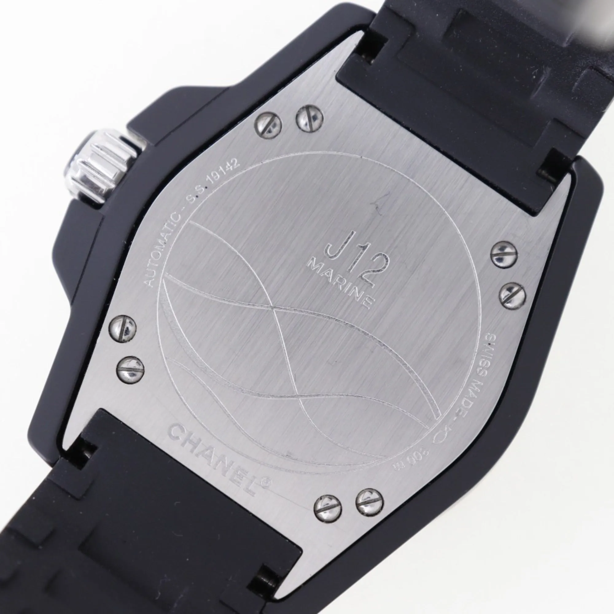 Chanel J12 Watch Marine H2558 Ceramic x Rubber Black Automatic Men's Dial