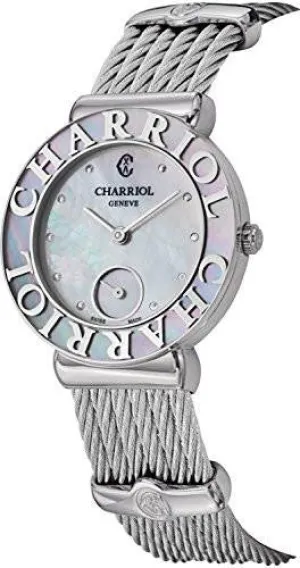 Charriol Sttropez Mother Of Pearl Stainless Steel Swiss Made Watch St30Sc560019