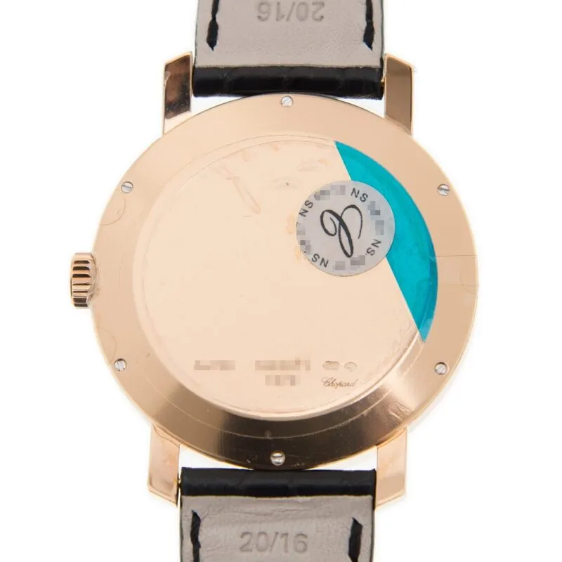 Chopard Classic 18k Rose Gold Diamond Bezel Men's Watch 171278-5004