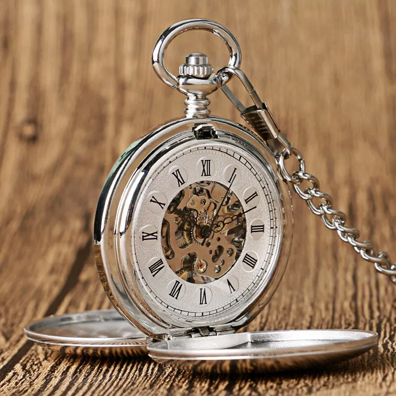 Christmas Gift Smooth Mechanical Pocket Watch