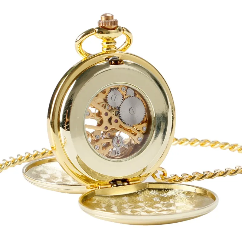 Christmas Gift Smooth Mechanical Pocket Watch