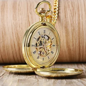 Christmas Gift Smooth Mechanical Pocket Watch