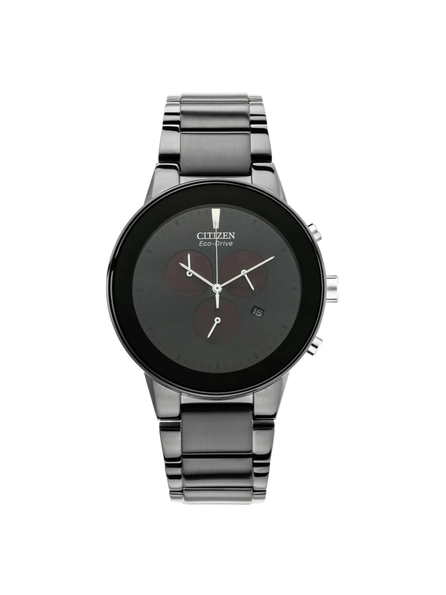 Citizen Eco Drive 43 mm Size Black Dial Men Analog Watch - AT2245-57E