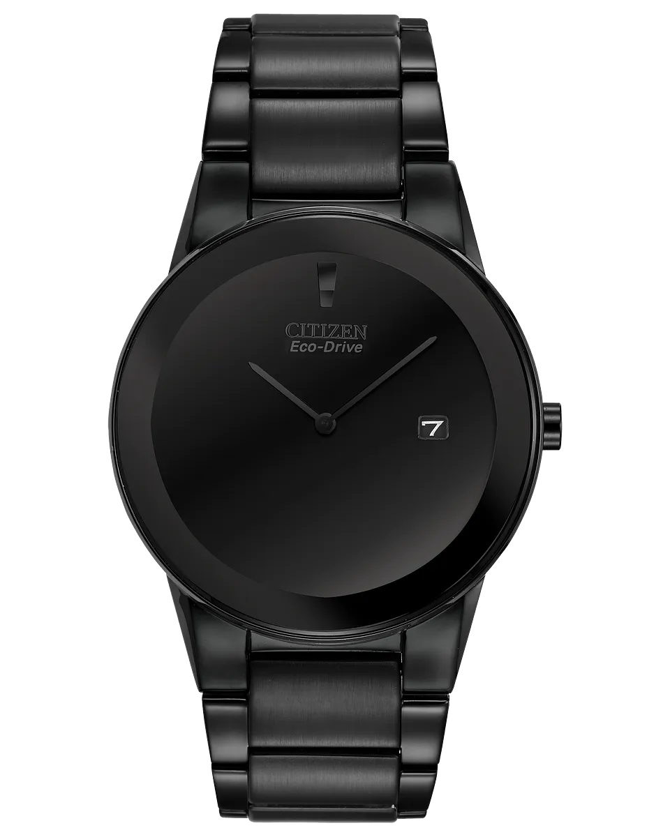 Citizen Eco-Drive Men's Axiom Black-Tone Stainless Steel Watch