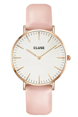 Cluse La BohíÂme Rose Gold White/Pink Watch