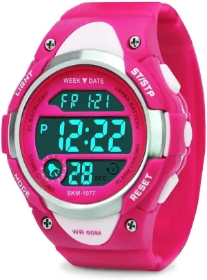 cofuo Boys Girls Sport Digital Watch, Kids Outdoor Waterproof Electronic Watches with LED Alarm Stopwatch