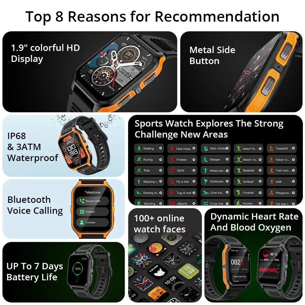 Colmi P73 1.9 Military Smartwatch for Men