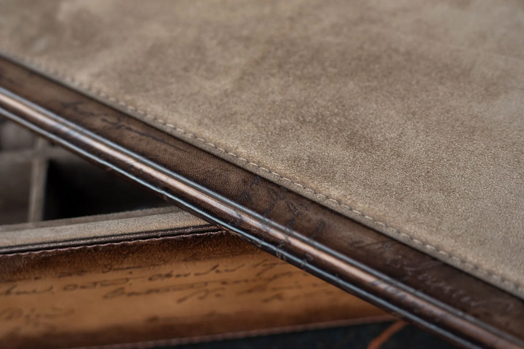 Daily Routines Tray - Parchment Patina Java Brown