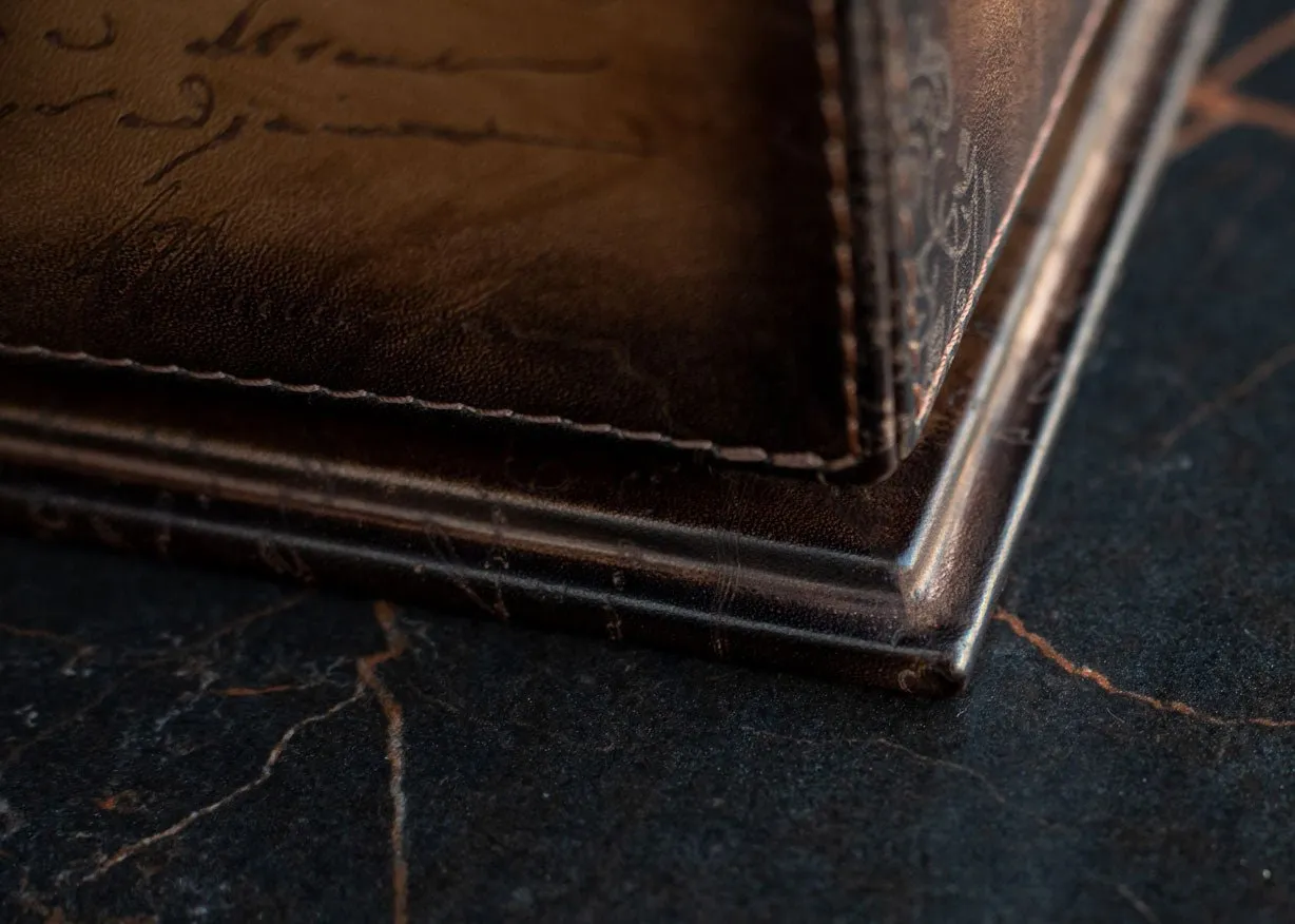Daily Routines Tray - Parchment Patina Java Brown