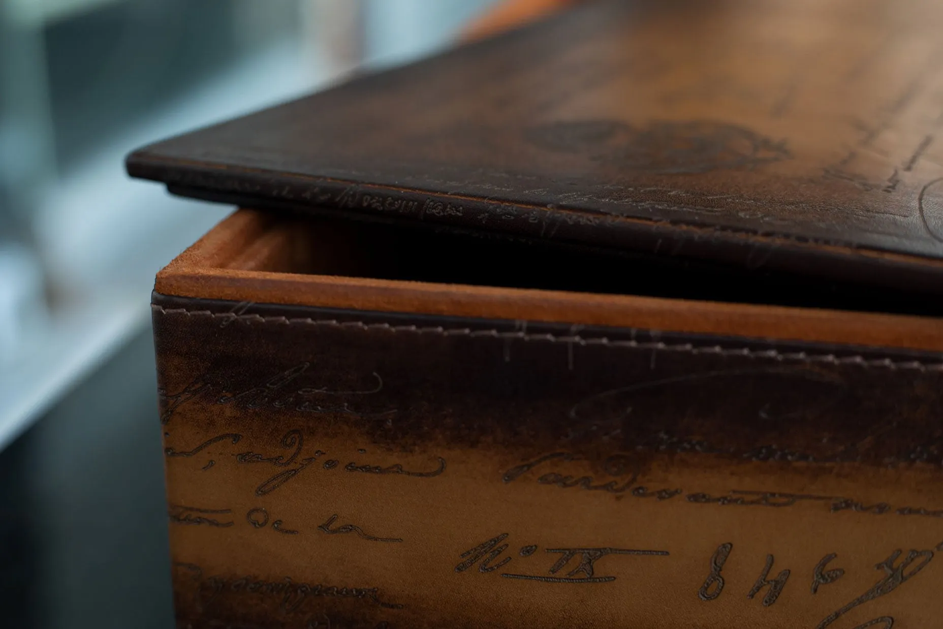 Daily Routines Tray - Parchment Patina Light Tan