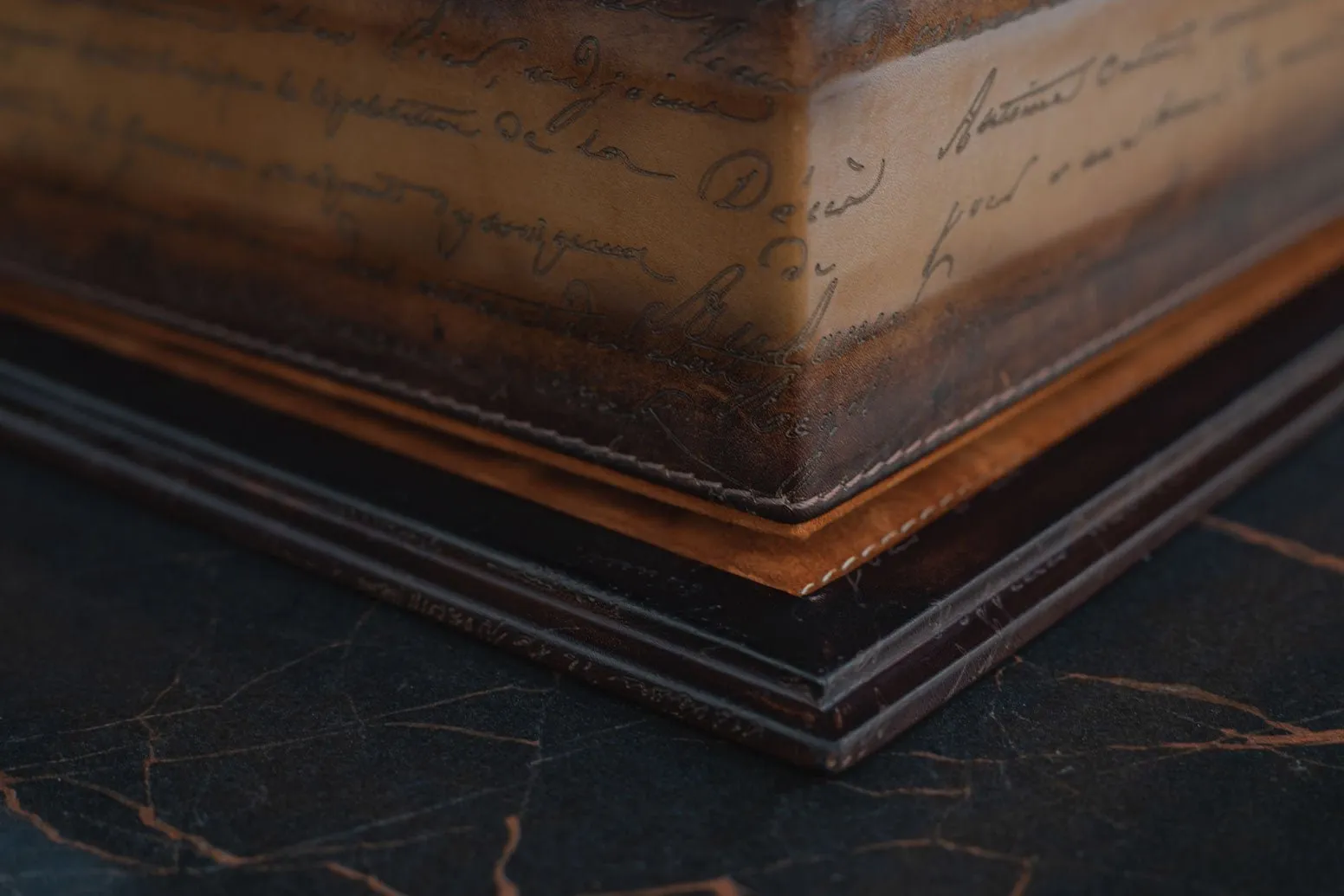 Daily Routines Tray - Parchment Patina Light Tan