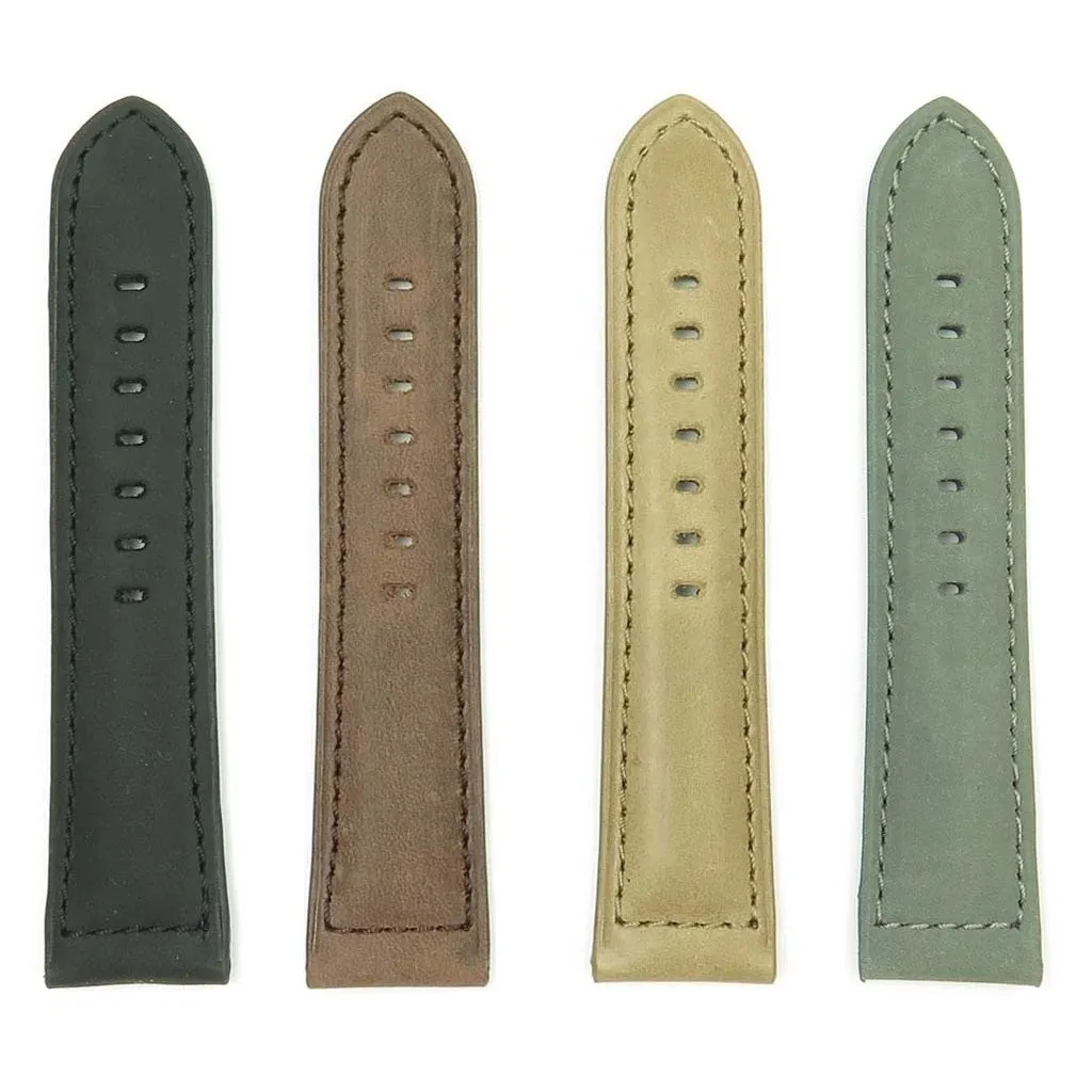 DASSARI Heritage Padded Italian Leather Strap