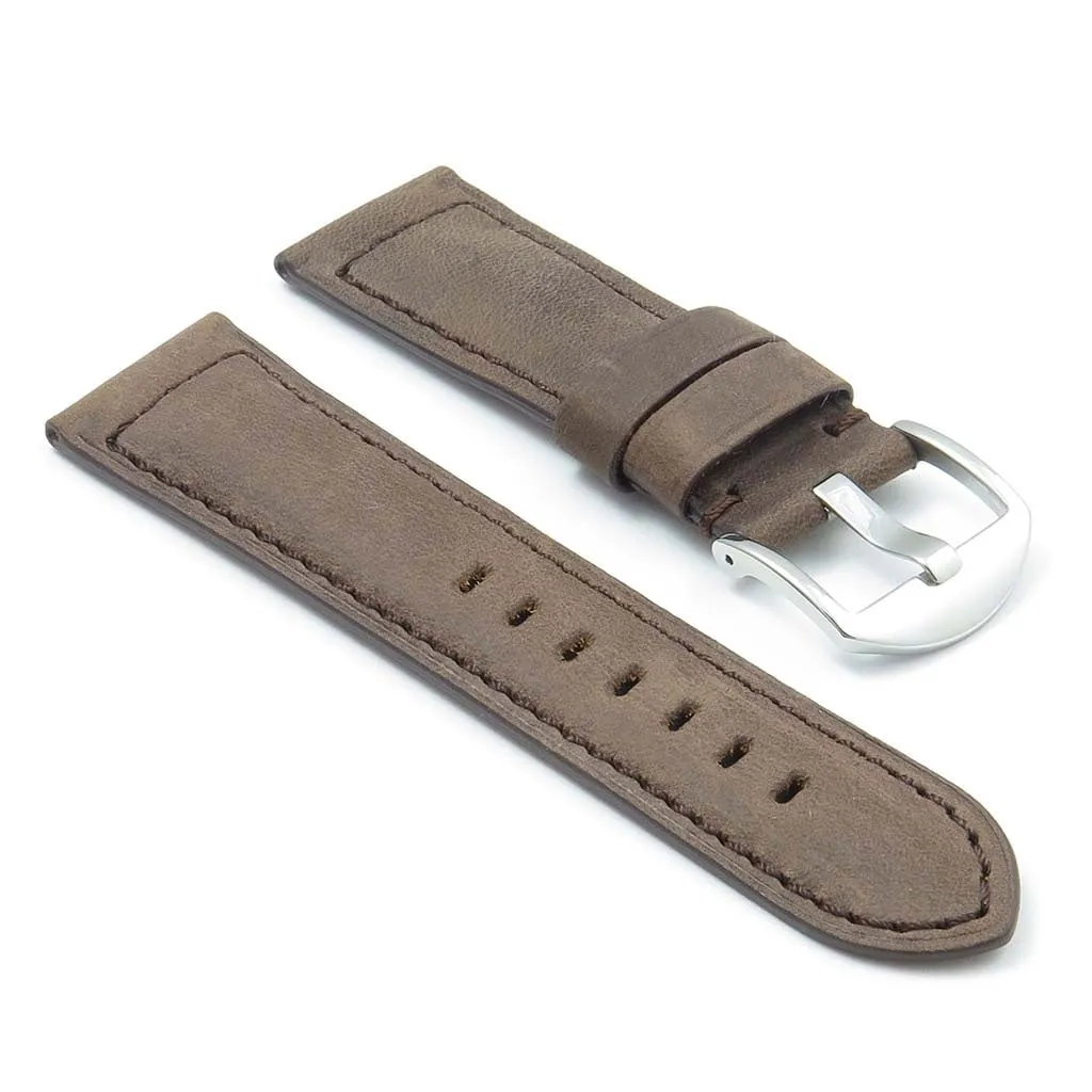 DASSARI Heritage Padded Italian Leather Strap