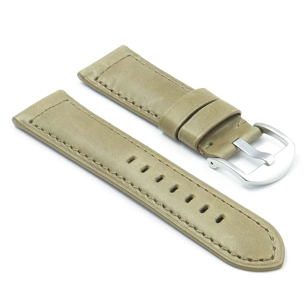 DASSARI Heritage Padded Italian Leather Strap