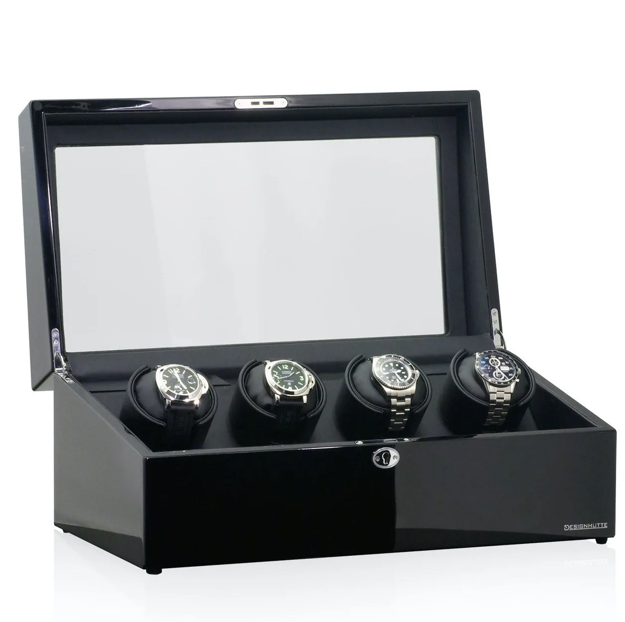 Designhuette Watch Winder Munchen 4 Lcd Black/Black